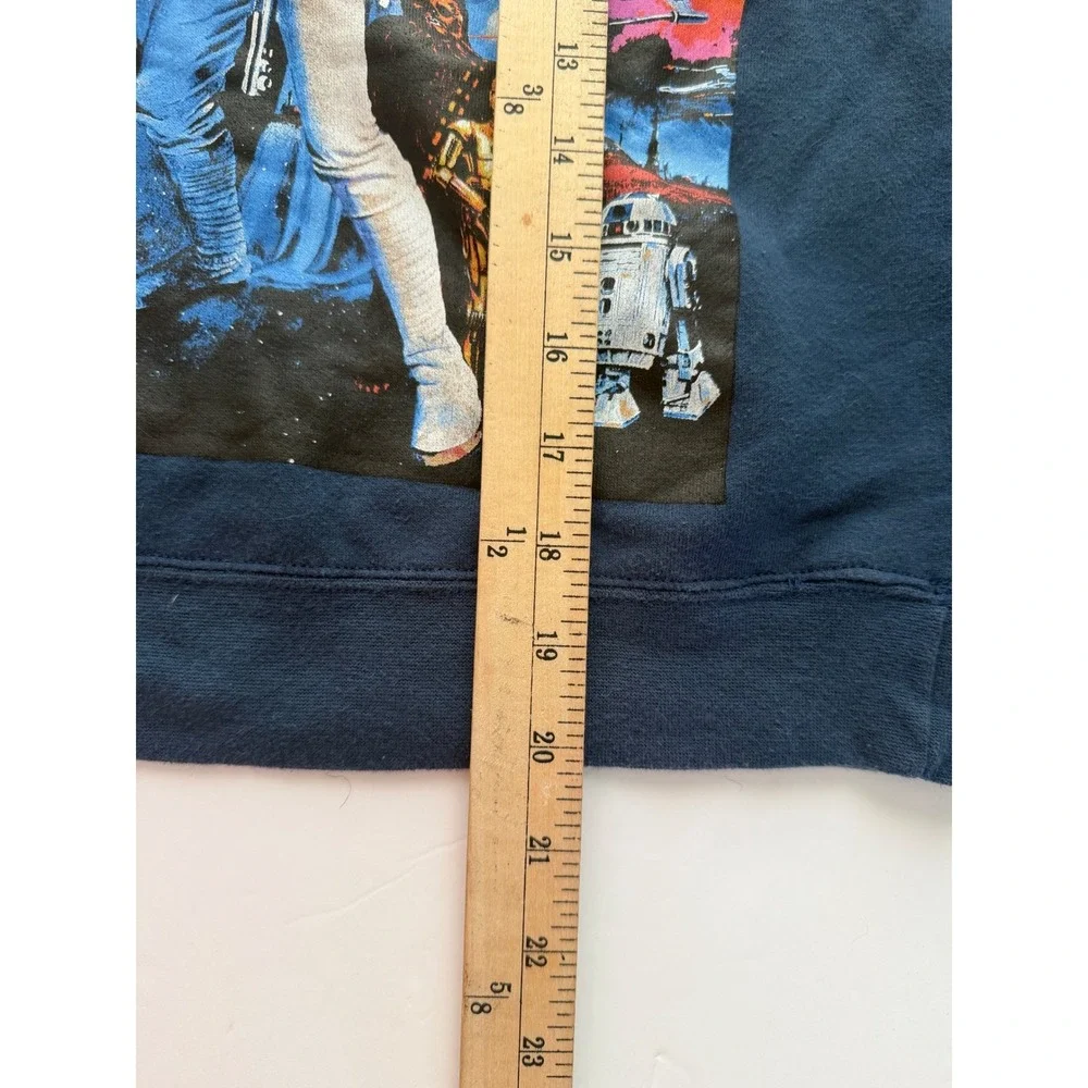 Gymboree Star Wars A‎ New Hope Movie Poster Graphic Sweatshirt Navy Kids M 7-8